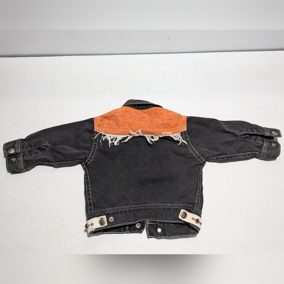 🤠cowboy baby RARE toddler vintage western jean jacket - Picture 6 of 8